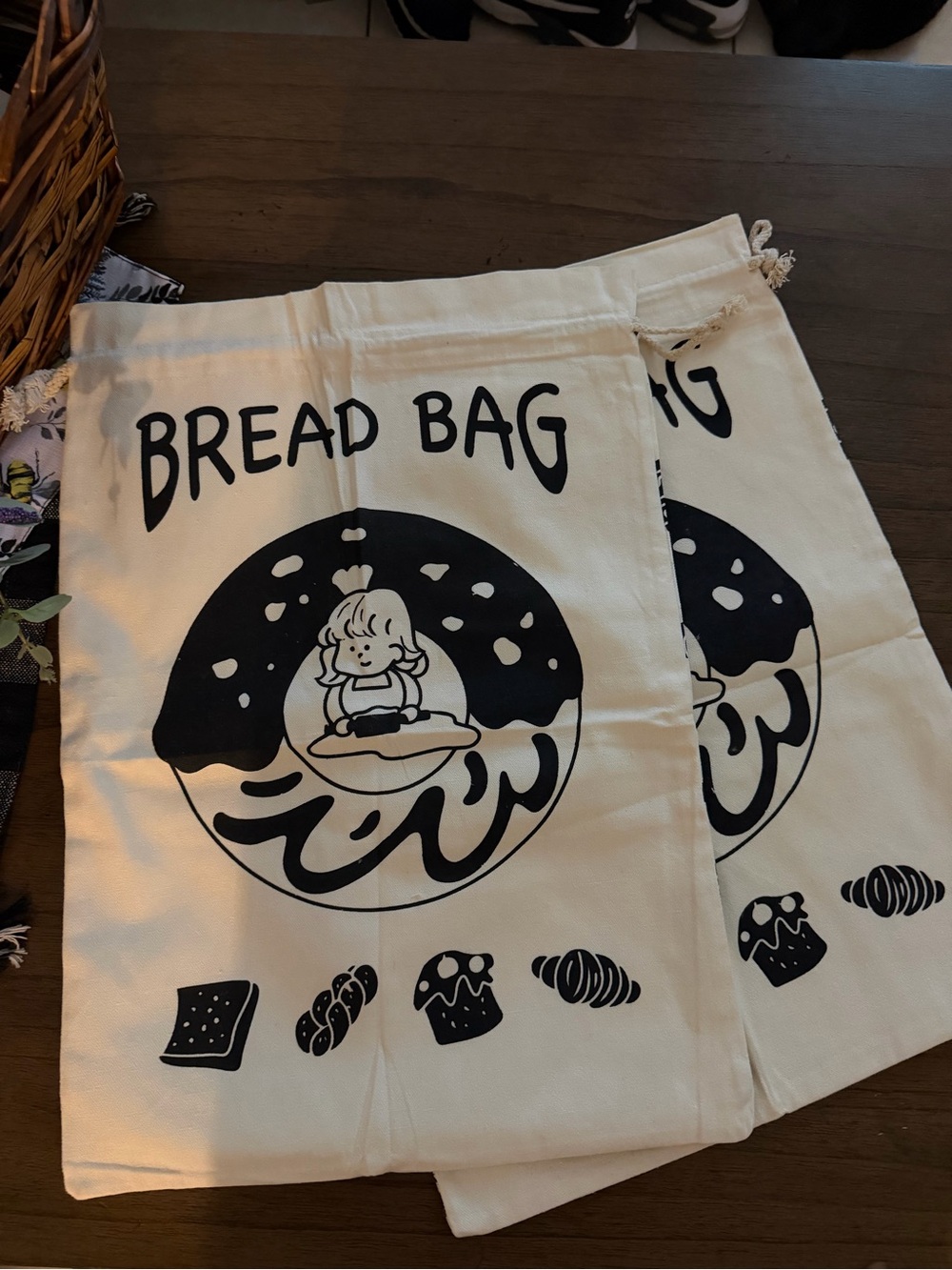 Bread Bags for Homemade Bread, 2PCS